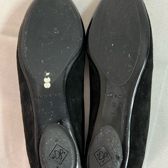 Donald J Pliner black suede Henna Mary Jane flats size 9 minor heel flaw - Picture 8 of 15